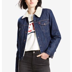 Levi’s fur sherpa trucker jacket